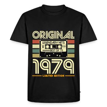 Original 1979 Retro Legends - Men's Premium Organic T-Shirt - black - Front - Nico (187cm)