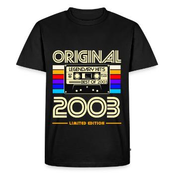 Original 2003 Cassette Édition Limitée - T-shirt Premium bio Homme - noir - Devant - Nico (187cm)