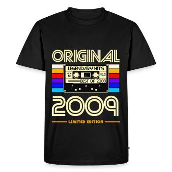 Original 2009 Limited Edition Cassette - T-shirt Premium bio Homme - noir - Devant - Nico (187cm)