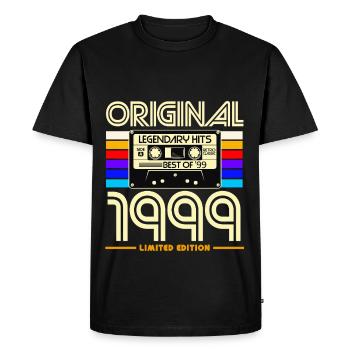 Original 1999 édition limitée - T-shirt Premium bio Homme - noir - Devant - Nico (187cm)
