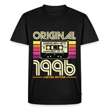 Original 1996 Limited Edition - Men's Premium Organic T-Shirt - black - Front - Nico (187cm)