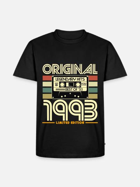 1993 Retro Hits Limited Edition - Men's Premium Organic T-Shirt - black