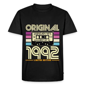 Original 1992 Edition Limitée Hits - T-shirt Premium bio Homme - noir - Devant - Nico (187cm)