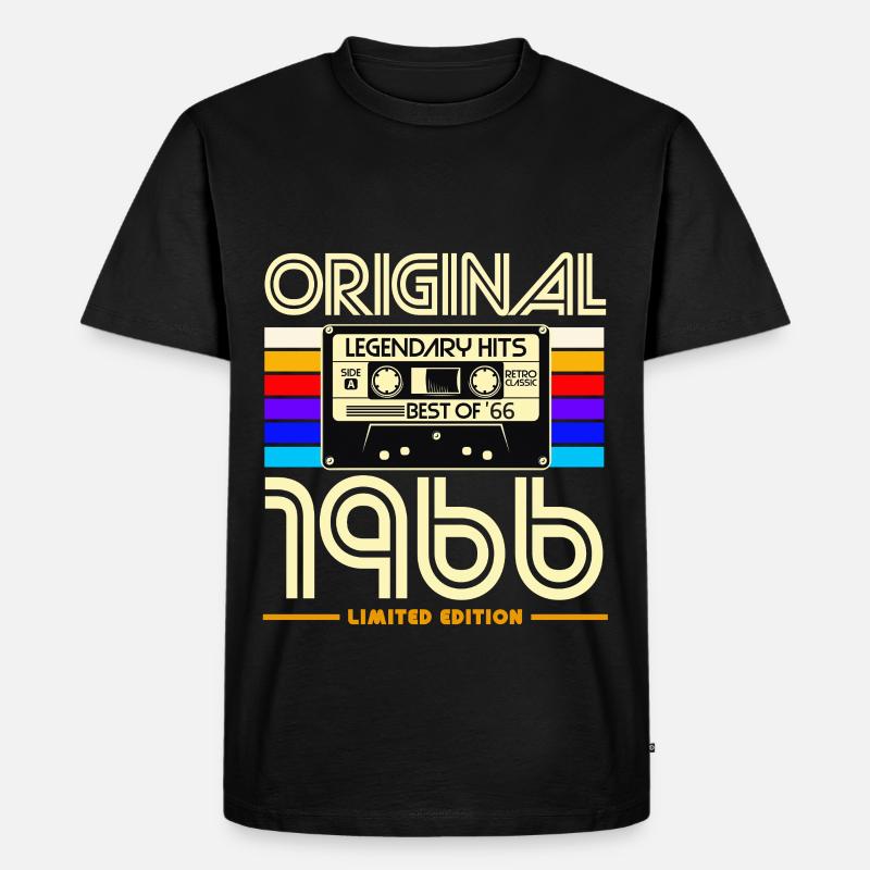 Originale limitierte Edition von 1966 - Männer Premium Bio T-Shirt - Schwarz