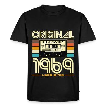 Original 1969 édition limitée - T-shirt Premium bio Homme - noir - Devant - Nico (187cm)