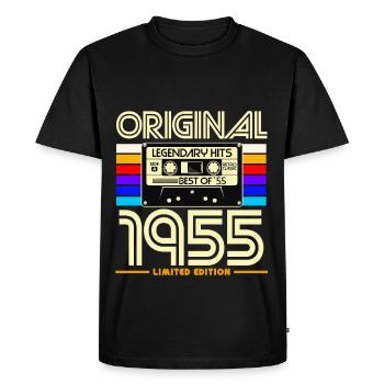 Original 1955 Hits Rétro - T-shirt Premium bio Homme - noir - Devant - Nico (187cm)