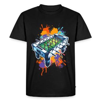 Baby-foot de table - T-shirt Premium bio Homme - noir - Devant - Nico (187cm)