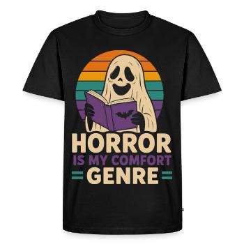Horror Is My Comfort Genre Spirit - Men's Premium Organic T-Shirt - black - Front - Nico (187cm)