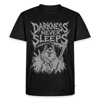 Motif d’horreur gothique du death metal de la Faucheuse - T-shirt Premium bio Homme - noir - Devant - Nico (187cm)