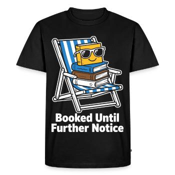 Réservé jusqu’à nouvel ordre rat de bibliothèque - T-shirt Premium bio Homme - noir - Devant - Nico (187cm)