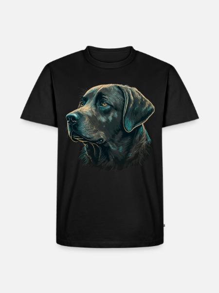 Gentle Labrador Retriever - Men's Premium Organic T-Shirt - black