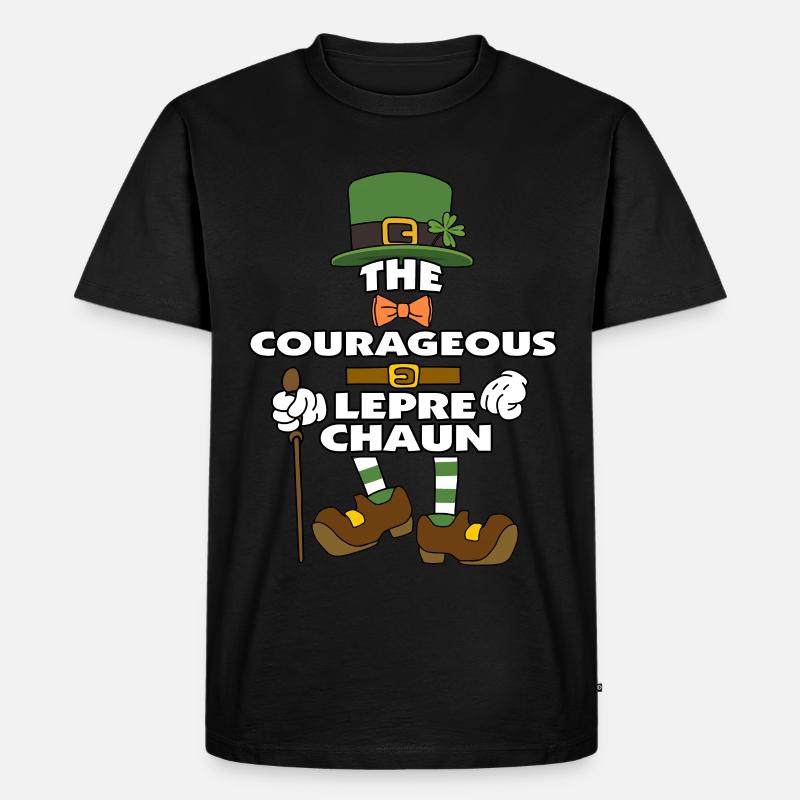 Le courageux lutin St Patrick - T-shirt Premium bio Homme - noir