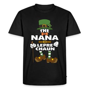 Le Nana Leprechaun St Patrick’s Day - T-shirt Premium bio Homme - noir - Devant - Nico (187cm)