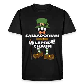 Le lutin salvadorien Saint-Patrick - T-shirt Premium bio Homme - noir - Devant - Nico (187cm)