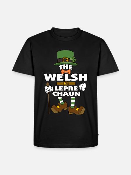 The Welsh Leprechaun St Patrick's Day - Men's Premium Organic T-Shirt - black