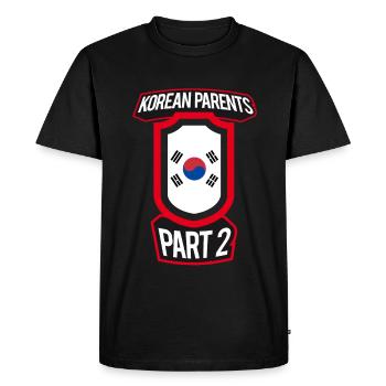 Best Parenting Korean Parents Part 2 - Men's Premium Organic T-Shirt - black - Front - Nico (187cm)