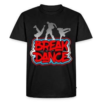 Breakdance Hip Hop Dance Style Gift Idea - Men's Premium Organic T-Shirt - black - Front - Nico (187cm)