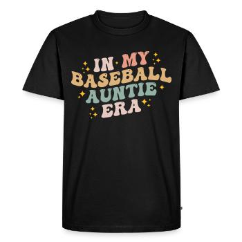 In My Baseball Auntie Era Funny Baseball Auntie - T-shirt Premium bio Homme - noir - Devant - Nico (187cm)