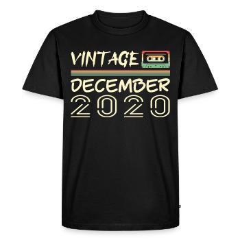 2020 December 2020 Jubilee December 2020 - Men's Premium Organic T-Shirt - black - Front - Nico (187cm)