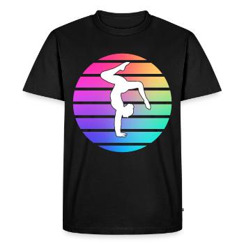 Gymnastique gymnastique gymnastique sport disant gymnaste - T-shirt Premium bio Homme - noir - Devant - Nico (187cm)