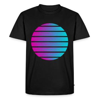 Circle gradient background template icon cool - Men's Premium Organic T-Shirt - black - Front - Nico (187cm)