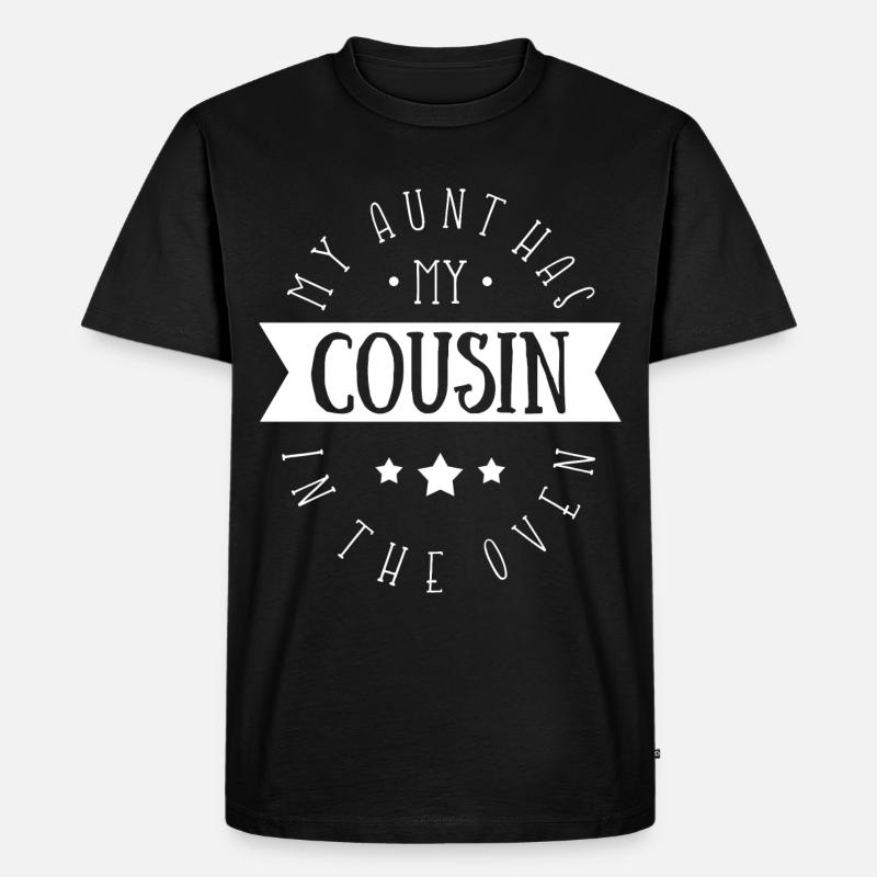Cousin - Männer Premium Bio T-Shirt - Schwarz