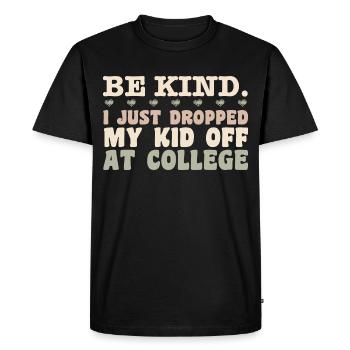 Kid Leaving For College - Mom Kid Going To College - T-shirt Premium bio Homme - noir - Devant - Nico (187cm)