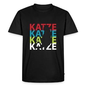 Chat chats - T-shirt Premium bio Homme - noir - Devant - Nico (187cm)