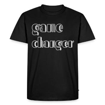 GAME CHANGER 2 4K - Men's Premium Organic T-Shirt - black - Front - Nico (187cm)
