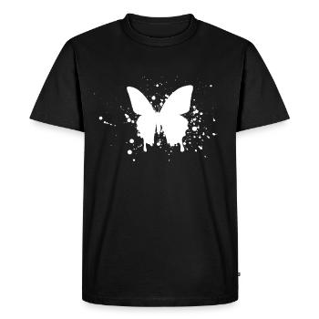 Papillon art silhouette - T-shirt Premium bio Homme - noir - Devant - Nico (187cm)