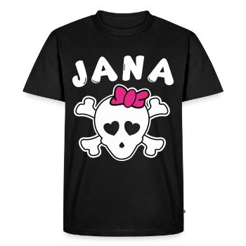 Jana Design for Girls and Women - Men's Premium Organic T-Shirt - black - Front - Nico (187cm)