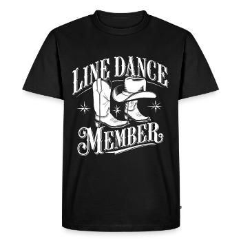 Danse en ligne Danse en ligne mon amateur - T-shirt Premium bio Homme - noir - Devant - Nico (187cm)