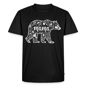 Mama Bear - Mama Bear - Men's Premium Organic T-Shirt - black - Front - Nico (187cm)