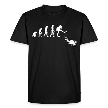 Taucher Evolution Diver - Men's Premium Organic T-Shirt - black - Front - Nico (187cm)