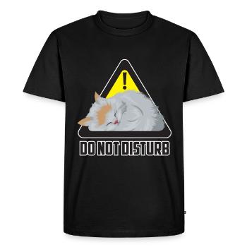 Do not disturb cat / cat - Men's Premium Organic T-Shirt - black - Front - Nico (187cm)