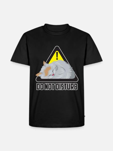 Do not disturb cat / cat - Men's Premium Organic T-Shirt - black