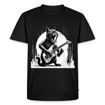 E-Gitarre - Männer Premium Bio T-Shirt - Schwarz - Vorne - Nico (187cm)