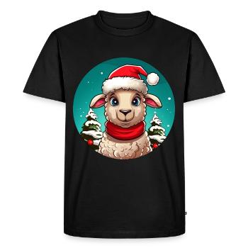 Noël des moutons - T-shirt Premium bio Homme - noir - Devant - Nico (187cm)