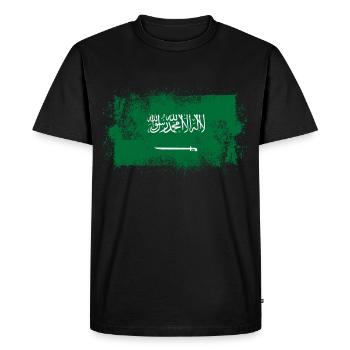 Arabie saoudite - T-shirt Premium bio Homme - noir - Devant - Nico (187cm)