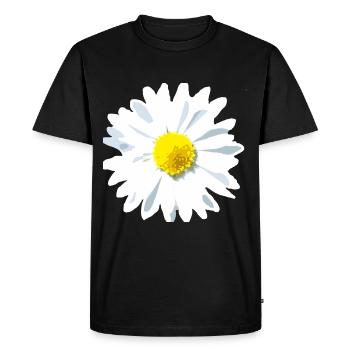 Fleur d’oie - T-shirt Premium bio Homme - noir - Devant - Nico (187cm)