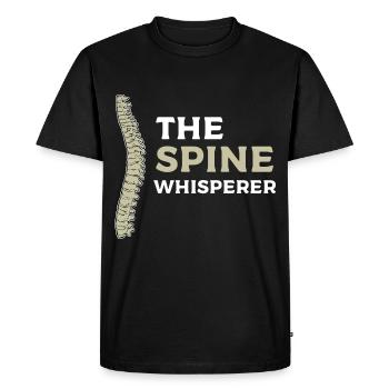physiotherapy - Men's Premium Organic T-Shirt - black - Front - Nico (187cm)