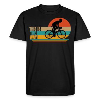 cyclisme. c’est ainsi - T-shirt Premium bio Homme - noir - Devant - Nico (187cm)