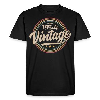 1954 Vintage 1954 Birthday Gift - Retro Style 1954 - T-shirt Premium bio Homme - noir - Devant - Nico (187cm)