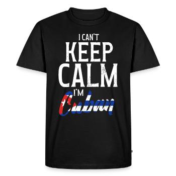 Cubains - Drôle de dicton - T-shirt Premium bio Homme - noir - Devant - Nico (187cm)