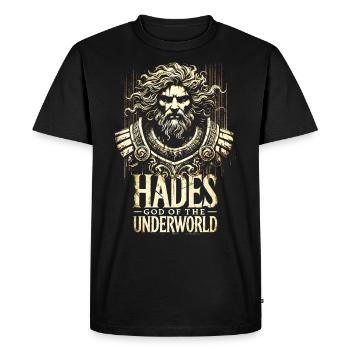 Hadès - Dieu grec des enfers - T-shirt Premium bio Homme - noir - Devant - Nico (187cm)