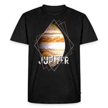 Jupiter Planet Solar System - Men's Premium Organic T-Shirt - black - Front - Nico (187cm)