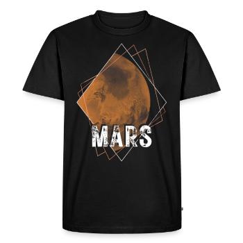 Mars, planète, système solaire - T-shirt Premium bio Homme - noir - Devant - Nico (187cm)