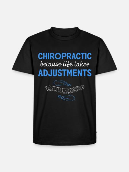Physiotherapy Physiotherapist Chiropractic Chiro - Men's Premium Organic T-Shirt - black