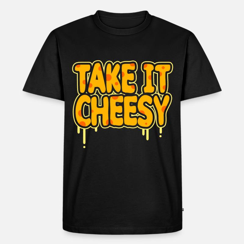 Käse - Männer Premium Bio T-Shirt - Schwarz