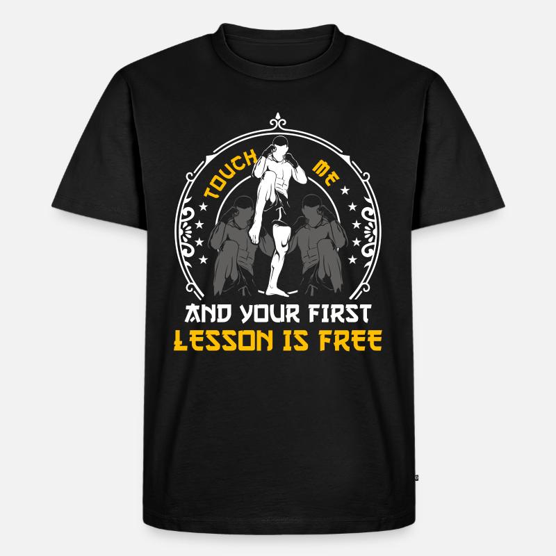 Muay Thai - Männer Premium Bio T-Shirt - Schwarz